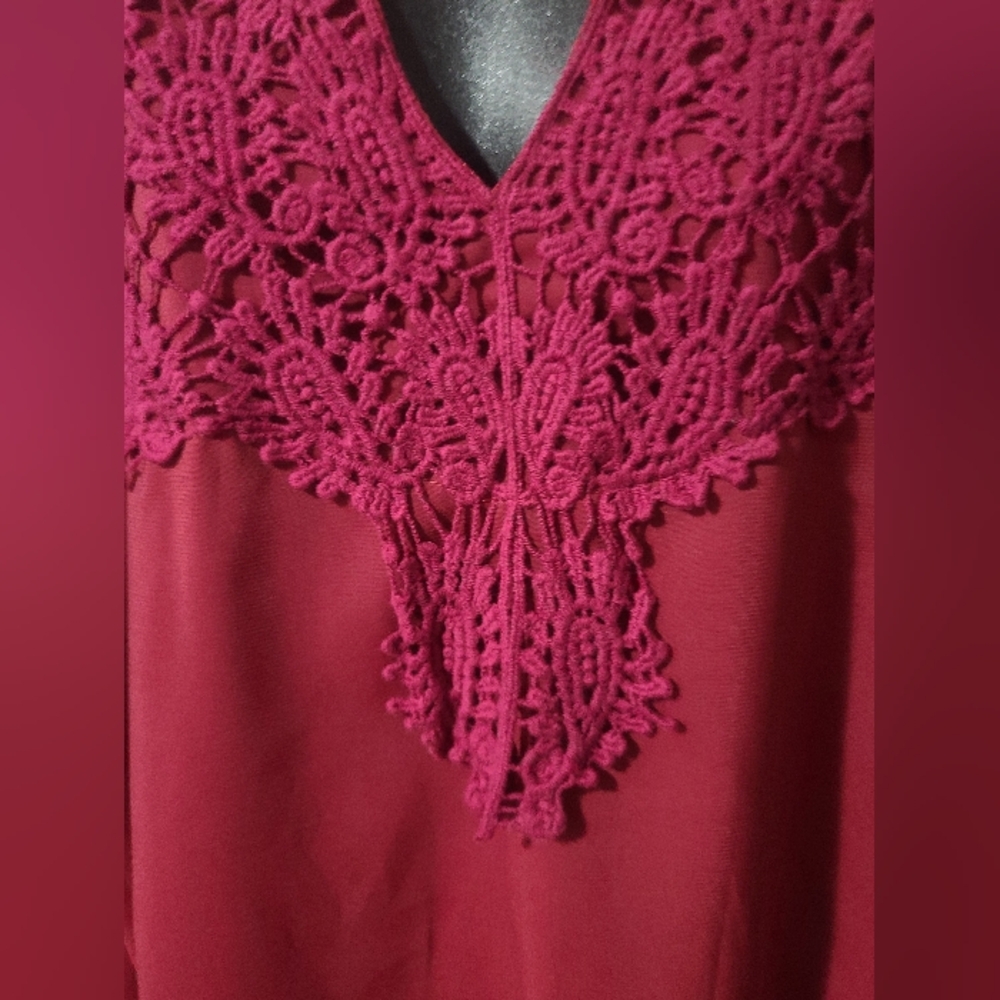 🐰Lucky Brand Blouse with Embellished Neckline - Picture 4 of 8